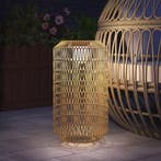 Rotan Solar Tuinlantaarn – Natuurlijk Buitenlamp Ø30×55 cm, Verzenden, Nieuw