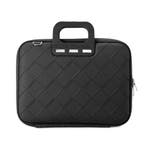 Bombata Intrecciato 13 / 14 inch Laptoptas Vlecht Zwart, Computers en Software, Laptoptassen, Verzenden, Nieuw