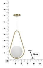 PLAFONDLAMP GLAMY DROP CM 24x20x46, Ophalen of Verzenden, Nieuw
