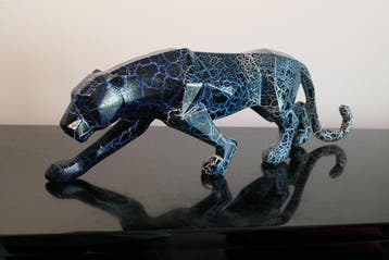 RichART - Panthère Electric blue