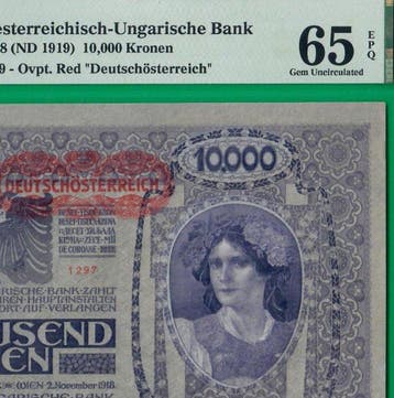 Oostenrijk. - 10.000 kronen 1918 (ND1919) - Pick 62a (Zonder, Postzegels en Munten, Bankbiljetten | Europa | Niet-Eurobiljetten