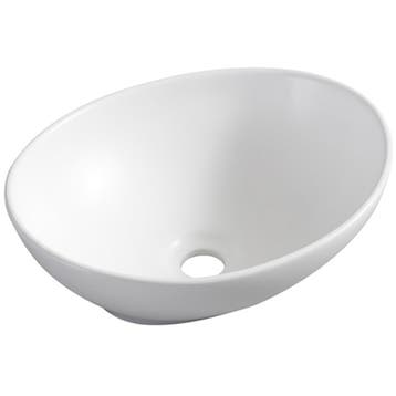 Wiesbaden Barco Waskom Ovaal - 40x33x14.5cm - Keramiek - Mat, Ophalen of Verzenden, Nieuw