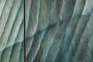 Massief dressoir SCORPION 180cm turquoise mangohout goud, Ophalen of Verzenden, Nieuw