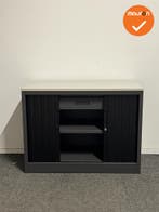 Roldeurkast - Basic - 75x100x45 - Refurbished - Antraciet me, Werkplek, Ophalen of Verzenden, Gebruikt, Kast