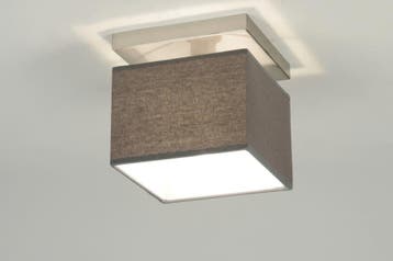 Rietveld Plafondlampen - Grijs - Stof, Verzenden, Nieuw