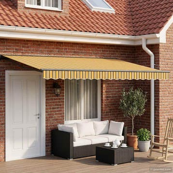 vidaXL Elektrisch Uittrekbaar Zonnescherm 4,5 × 3,5 m, Verzenden, Nieuw