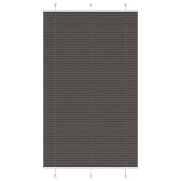 vidaXL Plissé rolgordijn 115x200cm stofbreedte 114,4cm, Huis en Inrichting, Verzenden, Nieuw, Zwart