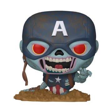 Marvel Zombies POP! Marvel Vinyl Figure Captain America 9 cm, Ophalen of Verzenden, Nieuw