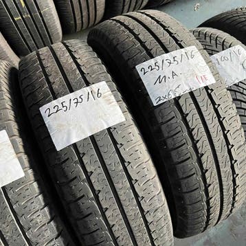 4 x Michelin 225-75-16 C Zomerbanden 6,5mm, 16 inch, Ophalen of Verzenden, Band(en), Bestelwagen