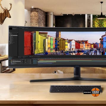 Samsung C49J890DKU curved monitor, Computers en Software, Verzenden, Gebruikt