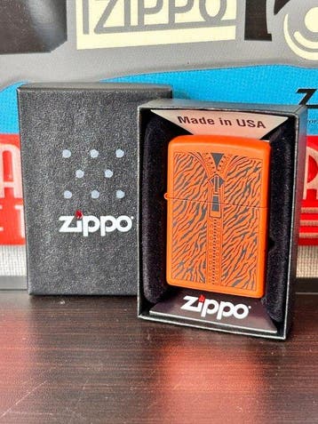 Zippo - K16- Zipper Tiger - Zonder minimumprijs - Aansteker, Verzamelen, Nieuw