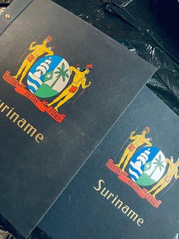 Wereld - Collectie Suriname in 2 Albums, Gestempeld