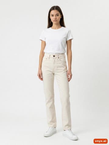 Levi Strauss & Co. Jeans Dames maat W26 / L34 Off White, Ophalen of Verzenden, Nieuw