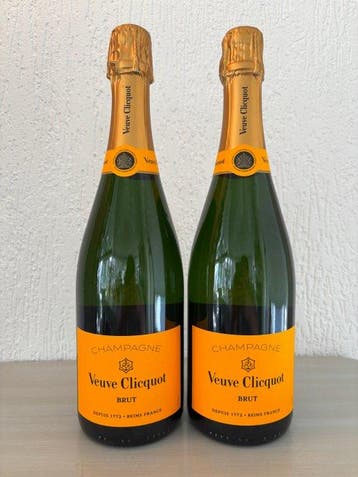 Veuve Clicquot - Champagne Brut - 2 Fles (0,75 liter), Nieuw