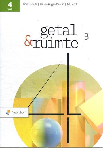 9789001065034 Getal  Ruimte 4 vwo B uitwerkingenboek 2, Boeken, Schoolboeken, Verzenden, Zo goed als nieuw