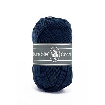 Durable Coral 321 Navy - Haakgaren / Breigaren, Hobby en Vrije tijd, Breien en Haken, Ophalen of Verzenden, Nieuw, Breien of Haken