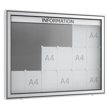 Informatiekast Buiten Draaideur 18x A4 Premium, Nieuw in verpakking