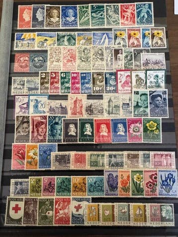 Nederland 1948/1957 - Complete series postfris vanaf, Gestempeld
