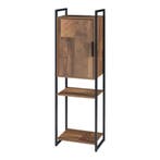 Badkamerkast Namsskogan kolomkast 115x35x25 cm walnootkleuri, Huis en Inrichting, Badkamer | Badkamermeubels, Verzenden, Nieuw
