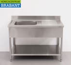 HCB RVS Spoeltafel spoelbak 120 x 60 cm Horeca, Ophalen of Verzenden, Nieuw in verpakking