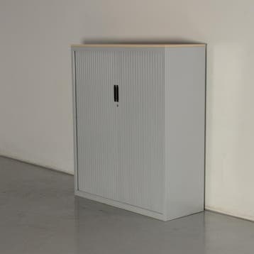 Lensvelt roldeurkast, lichtgrijs, 137 x 120 cm, incl. 3, Ophalen of Verzenden, Nieuw