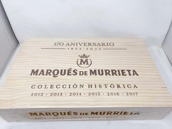 2012, 2013, 2014, 2015, 2016 & 2017 Marques de Murrieta,, Verzamelen, Wijnen