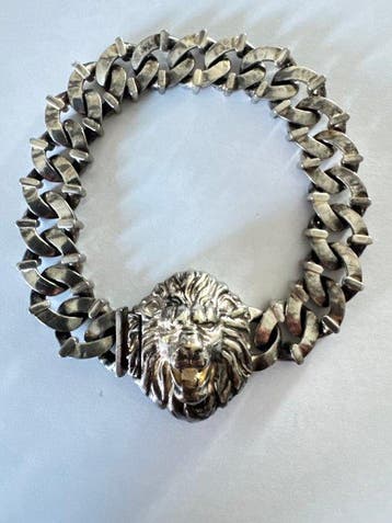 Zonder minimumprijs - Armband Lion zilverarmband - Met oog, Nieuw