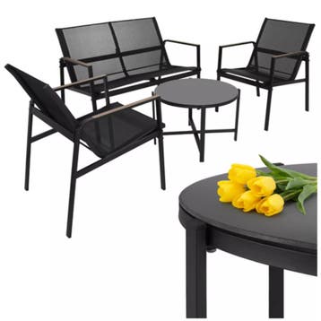 Gardlov 4-delige tuinmeubelset voor balkon of terras met..., Ophalen of Verzenden, Nieuw