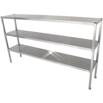 Rvs etagère 3 hoog 1300x300x900 mm, Verzenden, Nieuw in verpakking
