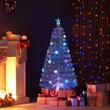 Kerstboom met verlichting - Kunstkerstboom - 150 cm - Met st, Diversen, Verzenden, Zo goed als nieuw
