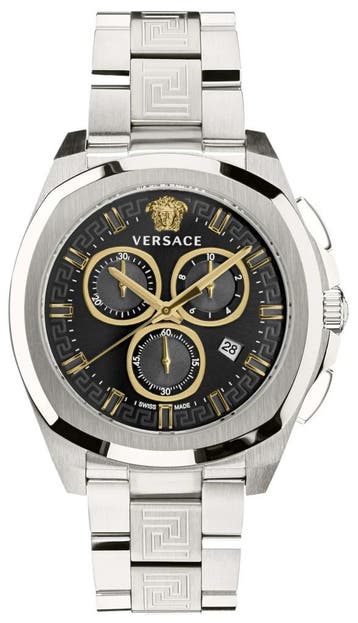 Versace VE7CA0723 Chrono Geo horloge 43 mm, Overige merken, Staal, Verzenden, Polshorloge