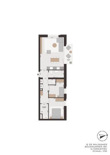 Te huur: Appartement Krayenhofflaan in Nijmegen, Gelderland, Nijmegen, Appartement