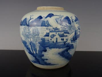 Pot - Porselein - Qianlong 1736-1795, Antiek en Kunst