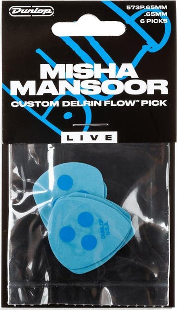 Jim Dunlop Misha Mansoor Bulb Delrin Flow plectrum 6-pack, Ophalen of Verzenden, Nieuw, Elektrische gitaar