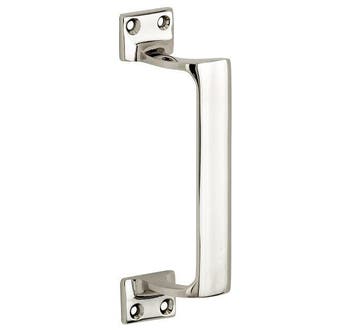Deurgreep Art-Deco glans nikkel, Doe-het-zelf en Verbouw, Deuren en Horren, Verzenden, Nieuw