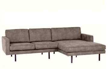 Loungebank Julianadorp - loungebanken - Taupe, Nieuw, 150 cm of meer, Leer, 250 tot 300 cm