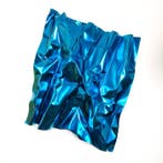 José Soler Art - Steel Silk. Blue (Wall Sculpture)