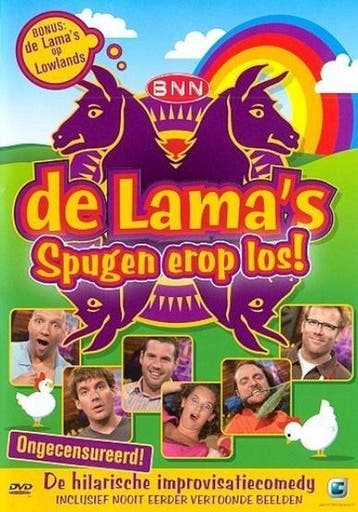 De lamas - spugen er op los (dvd tweedehands film), Ophalen of Verzenden, Zo goed als nieuw