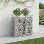 vidaXL Gabion Verhoogd Bed Zilverkleurig, Verzenden, Nieuw, IJzer