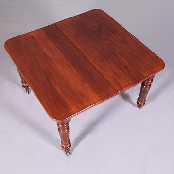 Wind-out eetkamertafel in mahonie met originele slinger en i, Antiek en Kunst, Ophalen of Verzenden