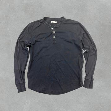 (1344) Zwarte Suitsupply Henley - Heren M - Zeer goed, Zwart, Zo goed als nieuw, Suitsupply, Verzenden