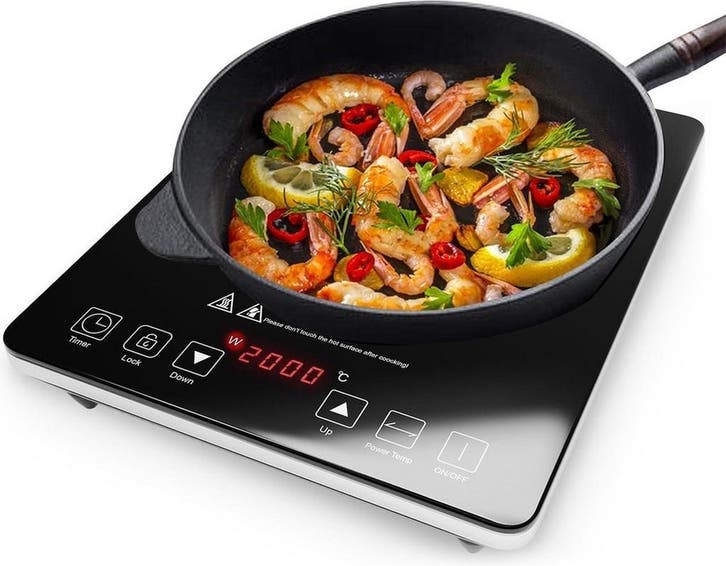 2dekans | KitchenBrothers Inductie Kookplaat - 1 Pits -, Witgoed en Apparatuur, Magnetrons, Zo goed als nieuw, Ophalen of Verzenden