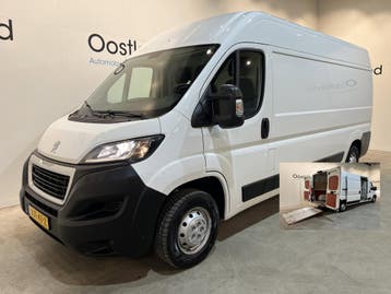 Peugeot Boxer 335 2.2 BlueHDi 140 PK L3H2 Premium, Stof, Gebruikt, Euro 6, Wit