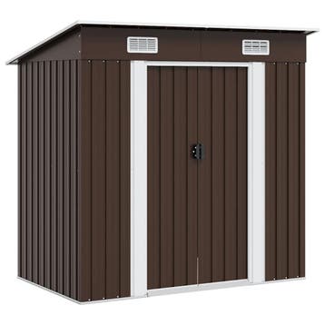 vidaXL Tuinberging 194x121x181 cm staal bruin, Tuin en Terras, Tuinhuizen, Verzenden, Nieuw
