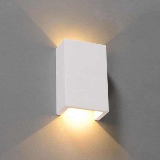 QAZQA Gipsy Meaux S - Wandlamp - 2 lichts - 100 mm - wit, Antiek en Kunst, Antiek | Lampen, Verzenden