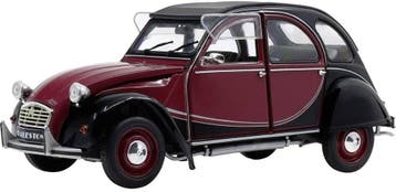 Solido Citroen 2CV Rood/Zwart | Tweedekansje | OP=OP, Ophalen of Verzenden, Zo goed als nieuw, Auto, Solido