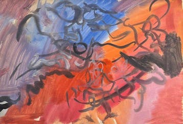 René Mels (1909-1977) - Composition abstraite gestuelle –
