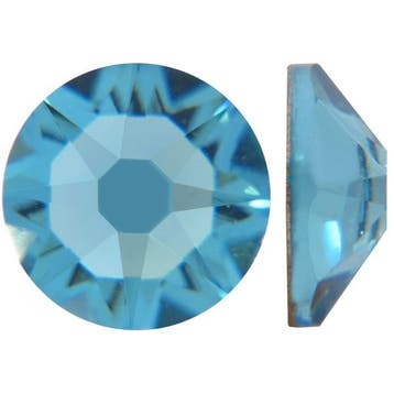 2 x  Swarovski plat strass steentje 5mm Blue, Ophalen of Verzenden, Nieuw, Overige typen