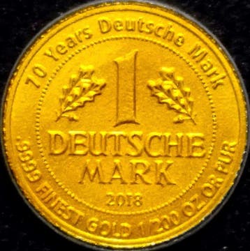 Rwanda. 10 Francs 2018 1 Deutsche Mark - Germany with