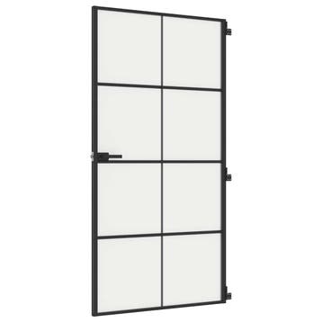 vidaXL Binnendeur smal 102,5x201,5 cm gehard glas en, Verzenden, Nieuw